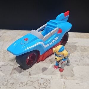 Paw Patrol Mighty Pups Super Twins Power Split Vehicle Left Side‎ With Figure.